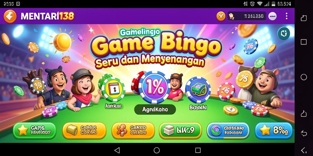 Screenshot gameplay MENTARI138 menampilkan keseruan bermain Bingo.