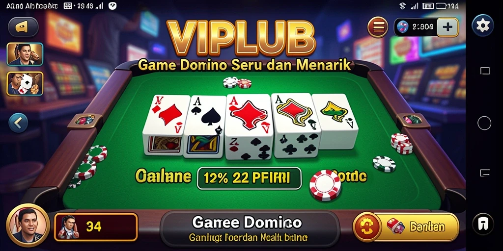 Tampilan gameplay seru di VIPCLUB dengan antarmuka yang menarik.